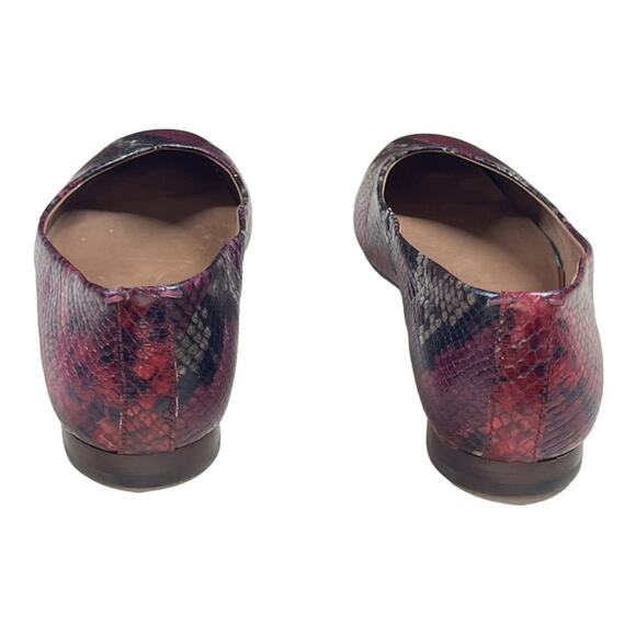 Frye Dana Ballet Flats In Multi Berry Reptile Womens Size 8 - Picture 4 of 5
